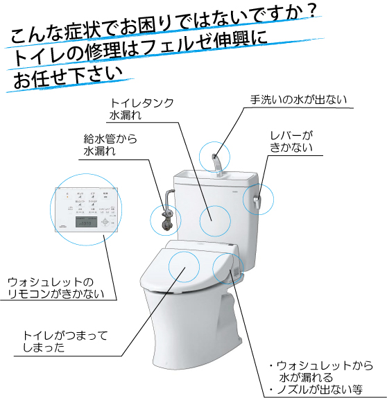 トイレ修理｜フェルゼ伸興